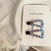 Pinza para el pelo con estampado de leopardo y corazón geométrico para niños Nian Nian, Pinza para el pelo, Pinza lateral, Pinza para el flequillo