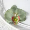 Pétalas de cabeça de flor phalaenopsis de filme artificial acessórios de flor artificial adorno de cabeça grampo de cabelo diy feito à mão decoração de casamento