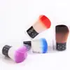 Cepillo de polvo para uñas de fábrica mango corto pelo suave sin pelusa brocha de maquillaje base con taladro de estrella cepillo para polvo de uñas