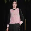 Chaleco de Alta Calidad Reductor de Edad Talla Grande Petite Estilo Chino Nuevo de Gama Alta para Primavera y Otoño, Chaleco Mejorado