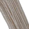 40cm mais longas, pérolas naturais de água doce near-round com núcleo AK branco de 6-7mm para colares, pulseiras e correntes de clavícula DIY