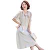 Traje de estilo chino para mamá, Vestido de verano, Vestido noble, Falda de verano para señoras de mediana edad y mayores, Conjunto de dos piezas
