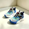 Zapatos para niño de doble malla con luces, tallas 28-32, zapatillas transpirables con estilo de Mickey Mouse para niños, zapatillas chunky tipo papá, zapatillas deportivas para niño