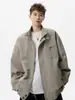 Chaquetas de Primavera y Otoño 2025 Nuevas Atractivas Retro Americano Holgadas Alta Calidad Solapa Ropa de Primavera Chaquetas para Hombre