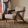 Cadeira Wind Richard Usada Sala de Estar Cadeira de Sofá Individual Designer Varanda Madeira Maciça Cadeira de Lazer para Pessoa Preguiçosa Conjunto de Mesa e Cadeira