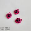 Rosa Barbie Liga de Cerâmica Acrílico Contas Pintadas à Mão Contas de Arroz Pulseira DIY Acessórios de Joias Feitos à Mão