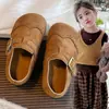 Zapatos Pequeños de Cuero Estilo Coreano para Niñas 2026 Primavera y Otoño Nuevo Estilo Suela Suave Transpirables Zapatos de Princesa Versátiles para Niños Zapatos de Bebé