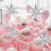 Globo de aluminio estrella explosión conjoinada de 22 pulgadas y 27 pulgadas transfronterizo, luz estrella explosión, globo de decoración para fiesta de cumpleaños