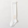 Calcetines Largos Lisos de Colores Delgados para Primavera y Verano con Lazo Estilo Princesa Calcetines Altos para Niñas Combinados con Faldas Calcetines para Niños