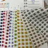 Tecido de Algodão Imitado Xadrez Estrutura de Puxar Bolhas Duas Cores Tecido Suéter Calças Bolsas Femininas Materiais para Sapatos Iluminação Decoração de Carro Tecido