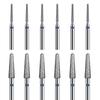 Broca de Diamante para Preparación de Uñas, Diámetro de Vástago de 2.35 mm, Universal para Eliminar Cutículas, Broca de Diamante para Uñas