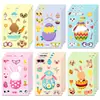 Gran Venta 6 Hojas/Paquete Huevos de Conejo Pascua Niños DIY Pegatinas que Cambian de Cara Lindas Pegatinas de Rompecabezas Venta al por Mayor