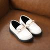 Sapatos de couro para terno infantil sapatos masculinos britânicos sapatos de performance para estudantes coreanos primavera e outono PU bico redondo passarela sapatos de couro pequenos