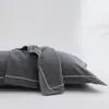 Funda de almohada de algodón cepillado 48x74 paquete doble algodón puro cubierta protectora para núcleo de almohada de adulto tamaño grande 50x80 individual