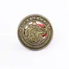 Insignias Metálicas Retro Personalizadas por el Fabricante, Insignias Universitarias Personalizadas, Broches Conmemorativos Escolares de Bronce Personalizados