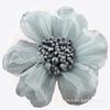 Yiwu Estilo Coreano Flor de Tela Microfibra Hilo de Seda Flor Simulada Accesorios Accesorios Ropa Hecha a Mano Zapatos Accesorios al por Mayor Materiales