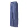 Nuevos pantalones de trabajo retro americanos de pierna recta holgada en azul francés para hombres y mujeres, pantalones casuales de pierna ancha de alta costura de moda
