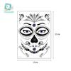 Pegatinas Impermeables de Halloween Transfronterizas Pegatinas Faciales de Mascarada Pegatinas Faciales Pegatinas de Tatuaje Mexicanas del Día de Muertos