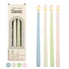 Velas Larga Cónica de Color Gradiente Morandi de 30 cm para Bodas y Banquetes, Velas Largas de Palo Coloridas Estilo Europeo, Sin Humo, Juego de 4