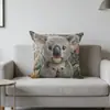 Fundas de Almohada de la Popular Serie de Animales Lindos de Amazon para Decoración de Sofá del Hogar, Fundas de Cojín Cortas de Felpa