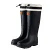 Botas de Lluvia de Moda Transfronteriza para Mujer, Zapatos para Agua de Caña Media-Alta, Botas de Lluvia para Estudiante Coreano, Zapatos de Goma Impermeables para Trabajo al Aire Libre para Mujer, Botas Altas