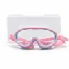 Gafas de natación para niños, alta definición, impermeables, antivaho, profesionales, armazón grande y pequeño para niños y niñas, equipo de protección para buceo