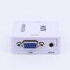 Conversor transfronteiriço de HDMI para VGA HD 1080p pequena caixa branca conversor HDMI para VGA
