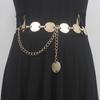 Cinturón Metálico Plata Oro para Mujer Cadena Decorativa Cadena de Cintura con Falda Traje Chaqueta Cintura Nuevo Gama Alta Fresco