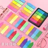 Notas adhesivas de índice de gradiente simples, pegatinas de etiquetas fluorescentes creativas estilo ins, notas adhesivas reutilizables impermeables de PET