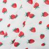 Pijama de algodón de doble capa con estampado de fresas pequeñas, confeccionado y listo para usar, ideal para el hogar, para mujer y niña, con estampado de flores.