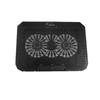 Radiador para computadora portátil dedicado transfronterizo Base de enfriamiento para computadora portátil de 14 pulgadas Soporte de ventilador doble Elevación y ajuste de altura