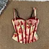 Camisole Floral para Mulheres 2026 Novo Estilo Roupa Externa Hot Girl Puro Desejo Top Tubinho Crop Top
