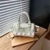 Bolsa Boston Feminina 2026 Nova Tendência Verão Exquisita Bolsa de Ombro de Bolinhas para Trabalho e Deslocamento Bolsa Transversal