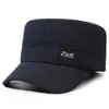 Chapéu de Inverno Masculino Estilo Dad Hat Proteção Contra Frio Proteção para as Orelhas Chapéu de Aba Reta para Meia-Idade e Idosos Vovô Homem Velho Chapéu de Algodão Espesso Quente com Aveludado