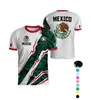 E-commerce Transfronteiriço Mais Vendido Camisa do México Impressão Digital 3D Malha Respirável Camiseta Masculina de Manga Curta Fabricante Atacado