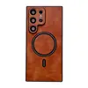 Adecuado para Funda de Teléfono Móvil Samsung S26Ultra, Lujo Accesible Piel de Oveja Succión Magnética Funda Protectora Samsung S26Plus S25/S26