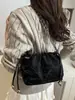 Nova Bolsa Nuvem Tendência Estilo Chinês Bolsa Dumpling Plissada com Corrente Bolsa de Ombro Transversal Personalizada 2025 Bolsa Balde Feminina