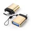 Adaptador USB-C a USB 3.0 para Unidad USB con Luz Indicadora, Teléfono Móvil, Ratón, Teclado, Tarjeta de Sonido, Cargador de Coche, Adaptador OTG