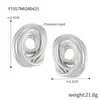 Moda viajero simple personalidad nicho diseño joyería textura geométrica sentido del diseño acero de titanio chapado en oro pendientes de temperamento
