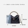 Bolso Romboidal Estilo Nuevo Cuero Suave Cadena de Cuero Retorcido Bolso de Mano Bolso Lonchera Bolso de Hombro Cruzado Bolso de Mujer Chanel
