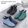 Novas Botas de Chuva Masculinas Modernas, Impermeáveis e Antiderrapantes, de Cano Curto, para Trabalho na Cozinha, Pesca, Lavagem de Carros, Sapatos de Água, Galochas de Borracha Modernas
