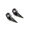 Pendientes de Acero de Titanio de Moda Japoneses y Coreanos para Hombres y Mujeres Hebilla de Oreja Borla Punk Hip-Hop Pinza de Oreja Triángulo Joyería para Orejas