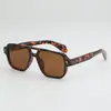Nuevas Gafas de Sol Cuadradas de Doble Puente Estilo Coreano para Hombre, Gafas de Personalidad Retro, Gafas de Sol de Marco Grande de Moda Estilo Europeo y Americano para Mujer