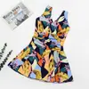 Traje de baño de una pieza Walt Nuevo Talla Grande para Mujer Aspecto Delgado Cubre Vientre Falda Conservador Traje de Baño para Aguas Termales 9911