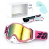 Set de Casco de Motocicleta Clásico en Stock, Gafas Todoterreno, Gafas de Exterior a Prueba de Viento, Gafas de Esquí UV, Gafas de Montar