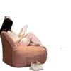 Sofá Perezoso Individual Sillón Sofá Retro Silla de Ocio para Sala de Estar Silla Individual Estilo Vintage para Dormitorio Sillón Sofá de Tela para Dormitorio