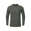 Camiseta deportiva personalizada de otoño e invierno para ciclismo y running al aire libre, camiseta térmica de manga larga de secado rápido que absorbe el sudor