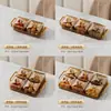 Caja de Dulces de Lujo Ligero Hogar Sala de Estar Plato para Frutos Secos Ins Plato de Frutas para Snacks de Alto Valor con Bandeja y Tapa