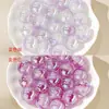 Cambio de Luz, Cuentas Redondas de Pintura al Óleo de Lujo Ligero para Mujer, Cuentas Sueltas, Cadena para Bolso de Teléfono, Cuentas Redondas Degradadas