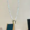 Collar de Alta Gama Francés para Mujer, Lujo Ligero, Colgante de Lazo Versátil, Cadena para Clavícula, Collar de Perlas Dulce y Delicado